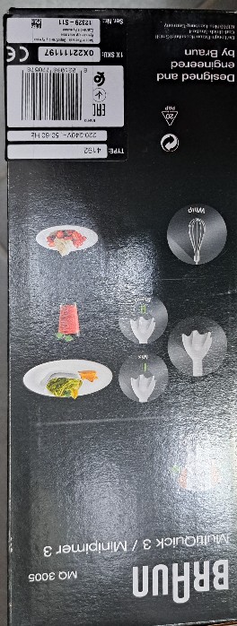 BRAUN  Mixer de cuisine  Soupe, jus de fruits, purée, …