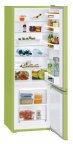 Frigo combiné 266L (212L+54L ****) , 3 tiroirs, 161,2*55cm, F, KiwiGreen Liebherr