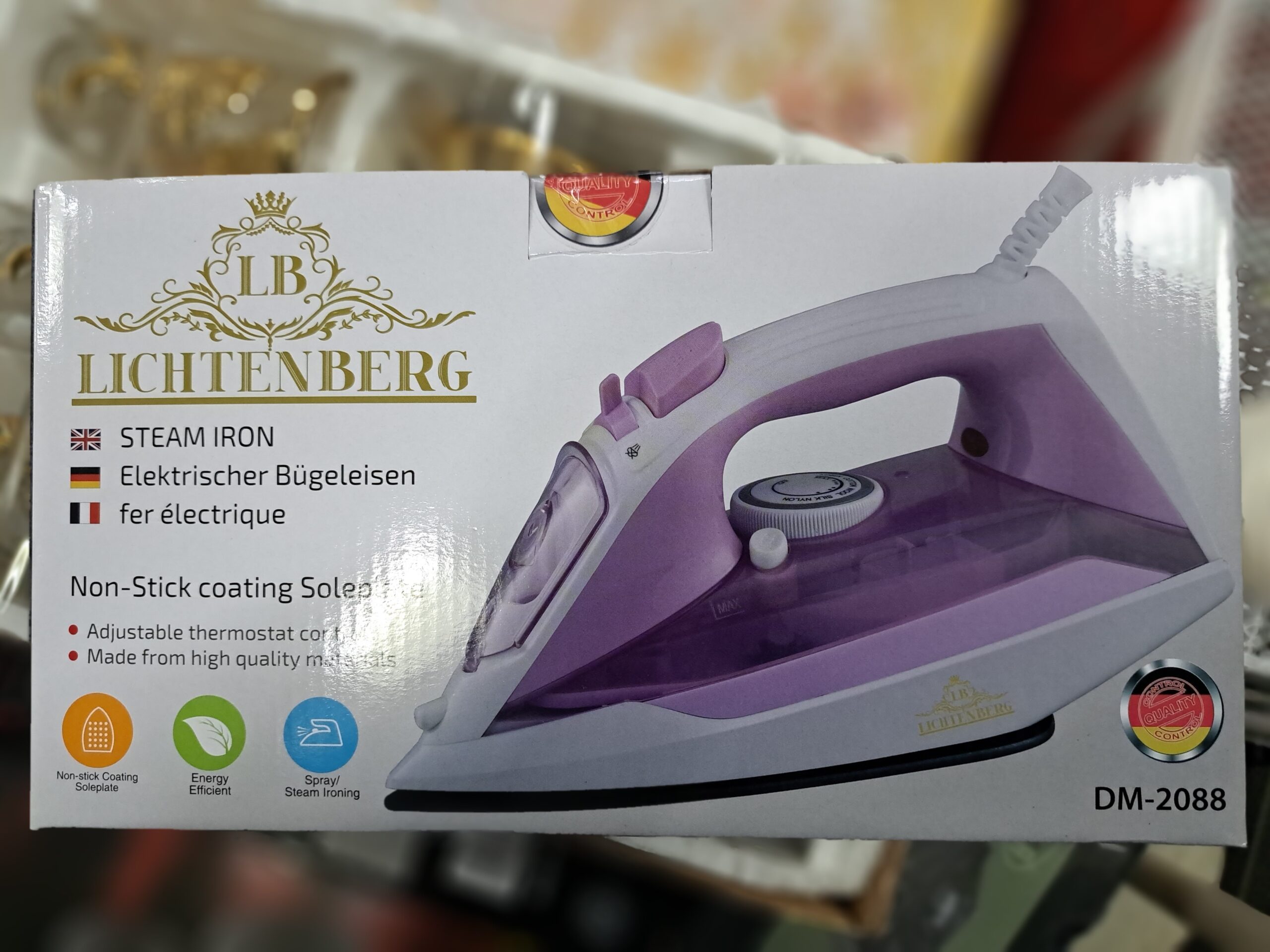 LICHTENBERG Cordless Fer à repasser électrique