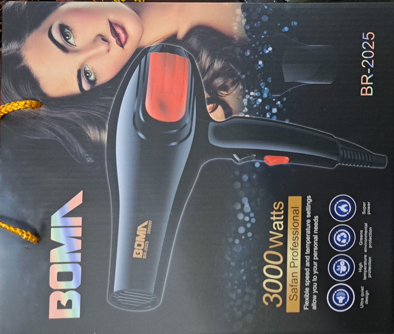 BOMA Safan Professional BR-2025  3000 Watts Sèche cheveux